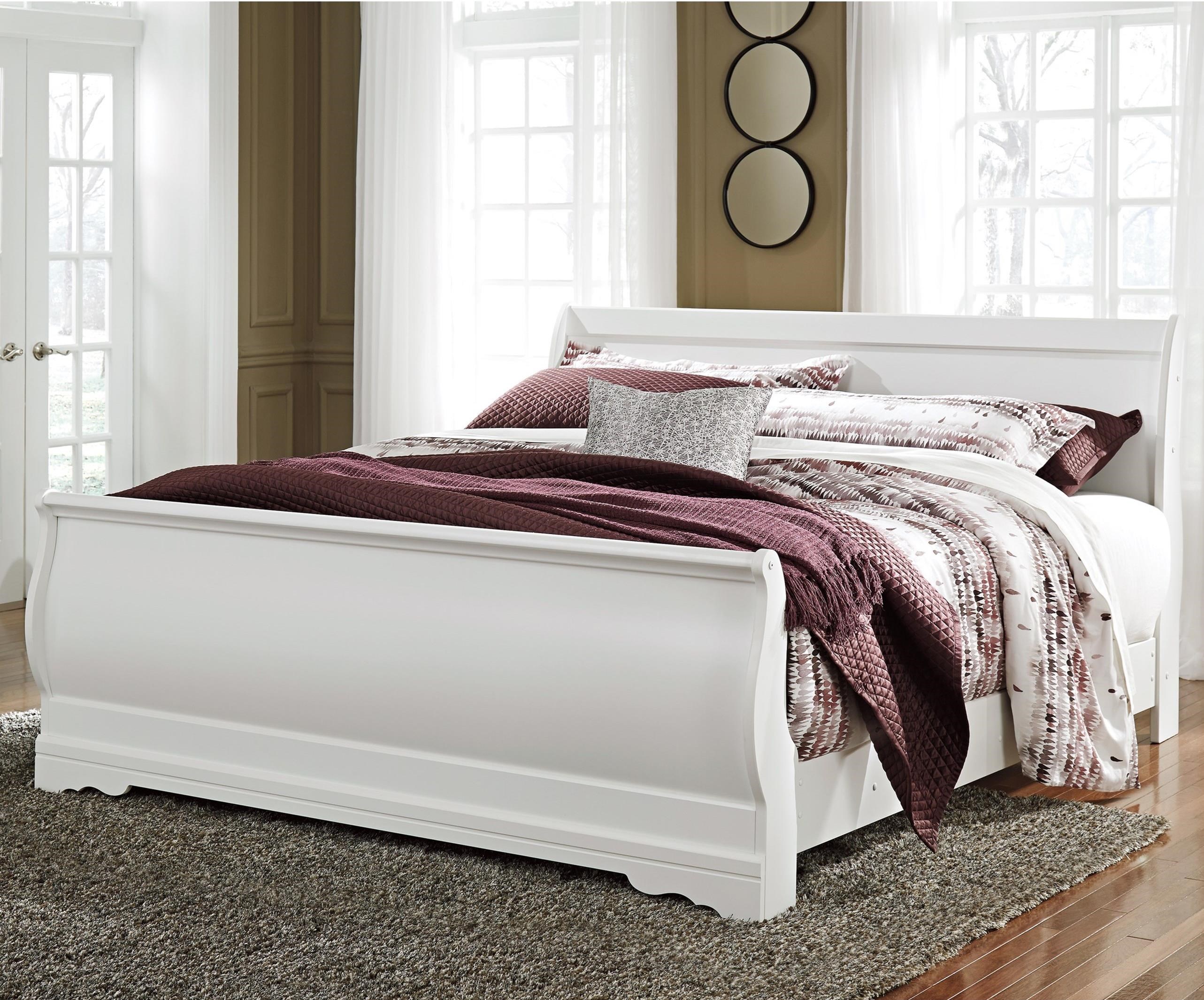 Signature Design by Ashley Anarasia King Louis Philippe Sleigh Bed